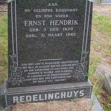 REDELINGHUYS Ernst Hendrik 1930-1962