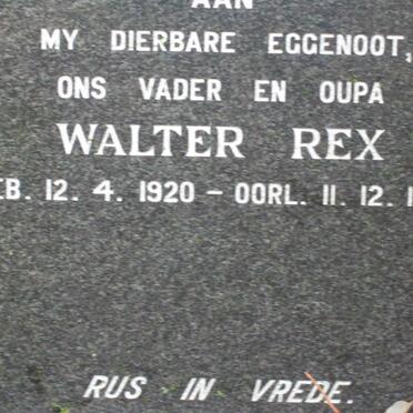 REX Walter 1920-1980