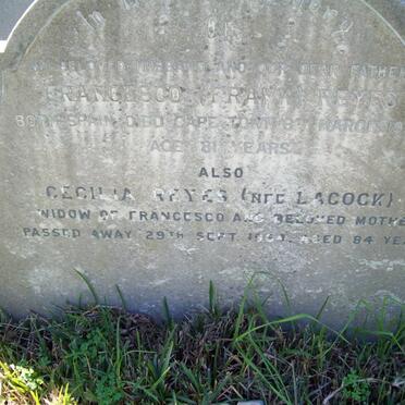 REYES Francesco -1953 &amp; Cecilia LACOCK -1964