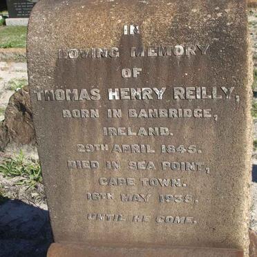 REILLY Thomas Henry 1845-1935
