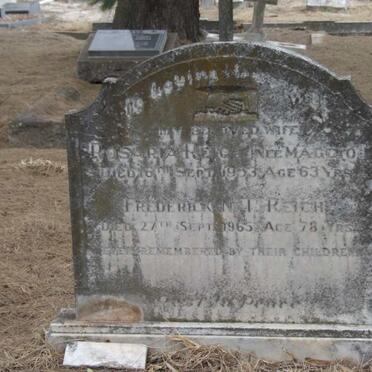 REICH Frederick N.T. -1965 &amp; Rosaria MAGGIO -1953