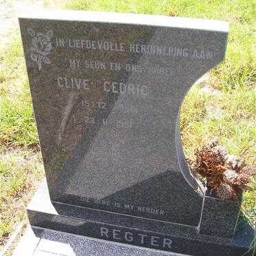 REGTER Clive Cedric 1986-1991