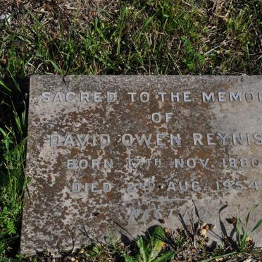 REYNISH David Owen 1880-1954