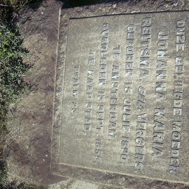 REITSMAN Johanna Maria nee VERGERS 1890-1955