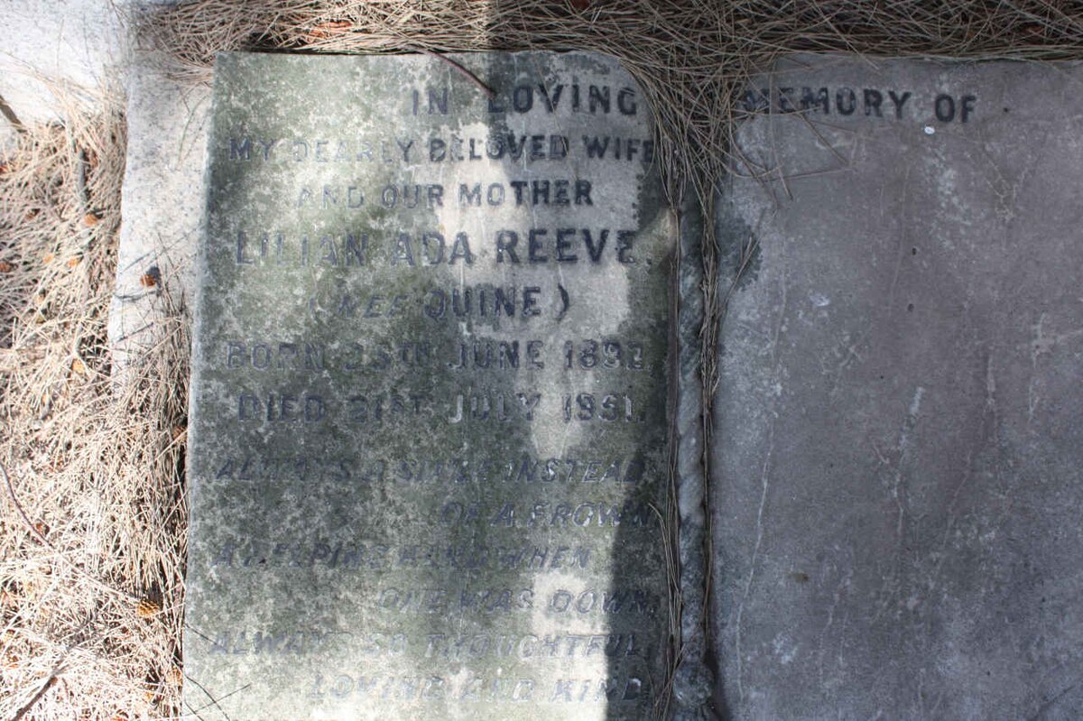 REEVE Lilian Ada nee QUINE 18?1-1951
