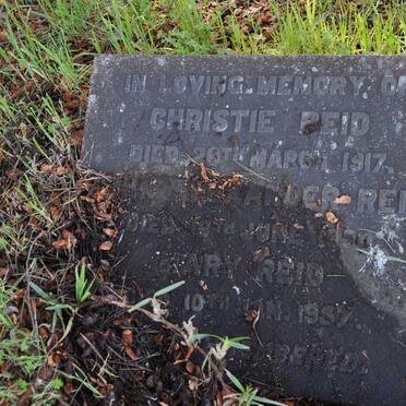 REID Christie -1917 :: REID John Alexander -1950 :: REID Mary -1957