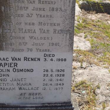 RENEN, van :: WALDEK :: NAPIER 