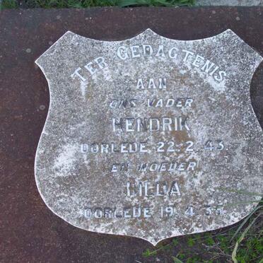 REDELINGHUYS Hendrik -1943 &amp; Hilda -1935