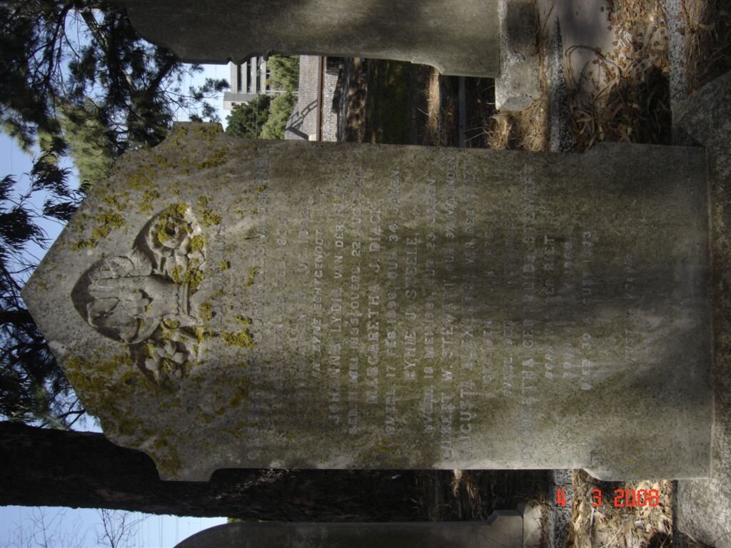 RIET Gysbertus Johannes, van der 1835-1892 &amp; Johanna Lydia 1835-1920