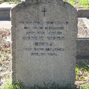 RIDDLE Robert Henry -1942