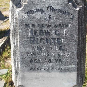 RICHTER Hedwig E. -1967