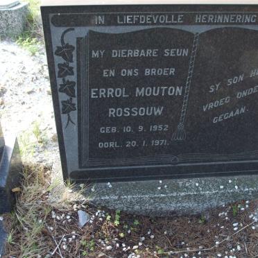 ROSSOUW Errol Mouton 1952-1971