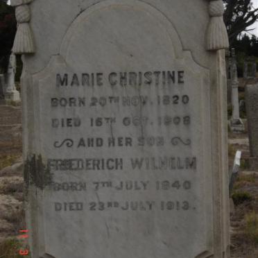 ROWE Marie Christine 1820-1908 :: ROWE Friederich Wilhelm 1840-1913