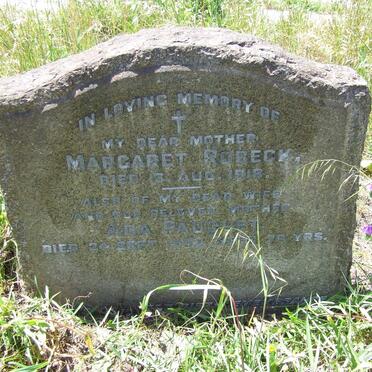 ROBECK Margaret -1918 :: PAUQUET Ada -1952