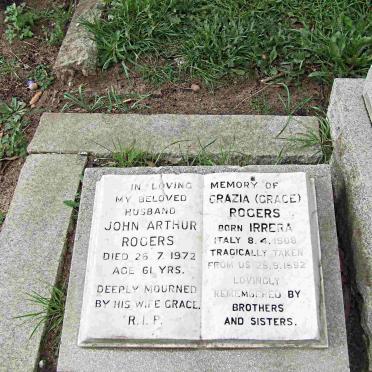 ROGERS John Arthur -1972 &amp; Grazia IRRERA 1908-1992