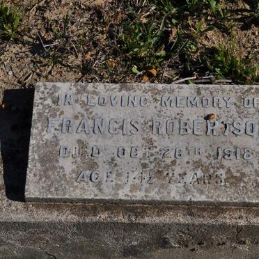 ROBERTSON Francis -1918