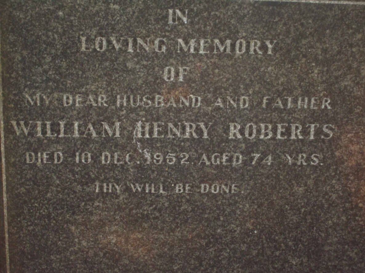 ROBERTS William Henry -1952