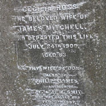 ROSS Cecilia -1900 :: SMITH Philip James -1897