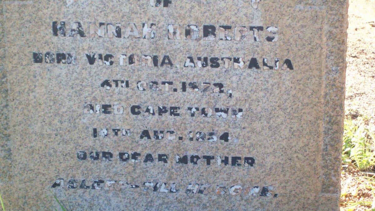 ROBERTS Hannah 1872-1954