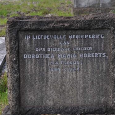 ROBERTS Dorothea Maria nee THERON 1864-1934