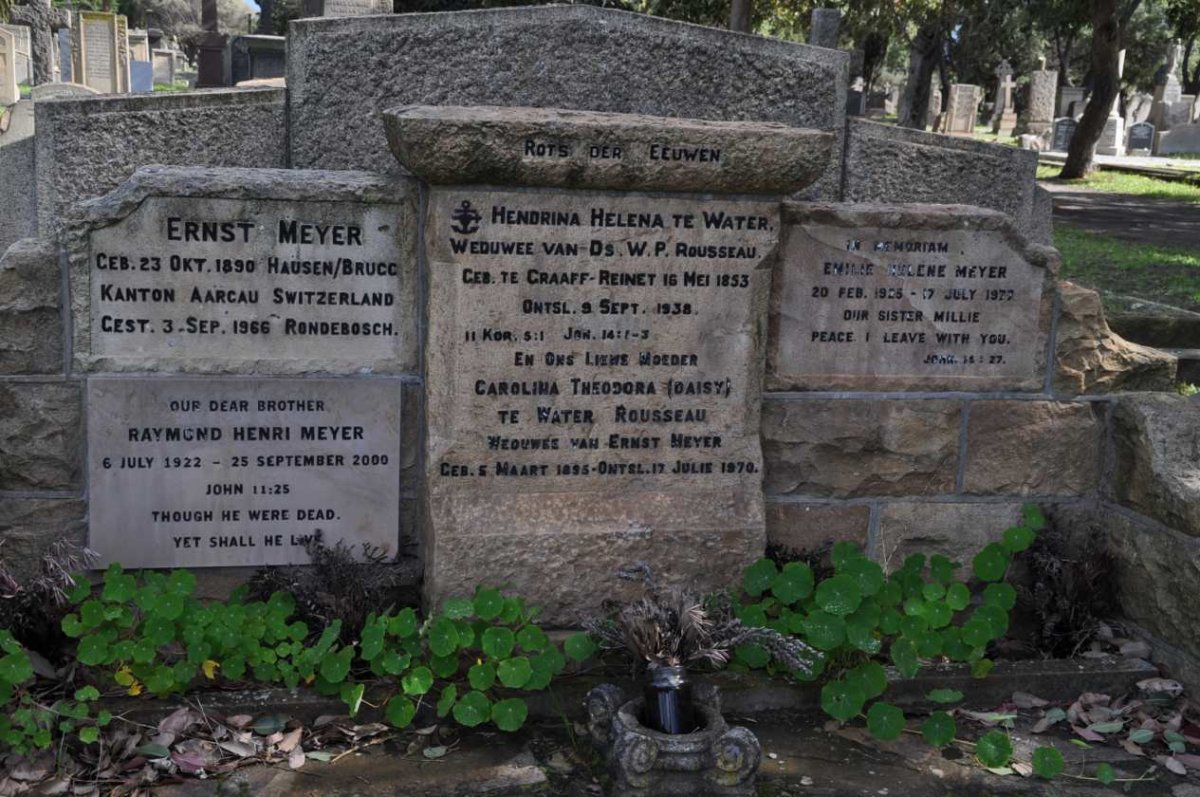 ROUSSEAU Hendrina Helena nee TE WATER 1853-1938