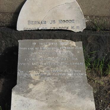 ROODE Bernardus 1901-1927