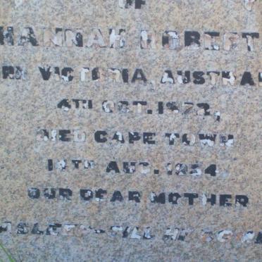 ROBERTS Hannah 1872-1954