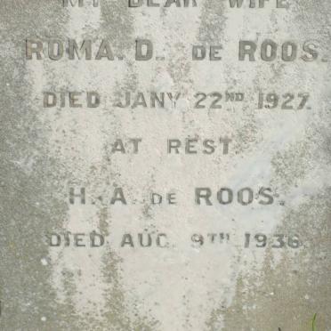 ROOS Roma D., de -1927 :: ROOS H.A., de -1936