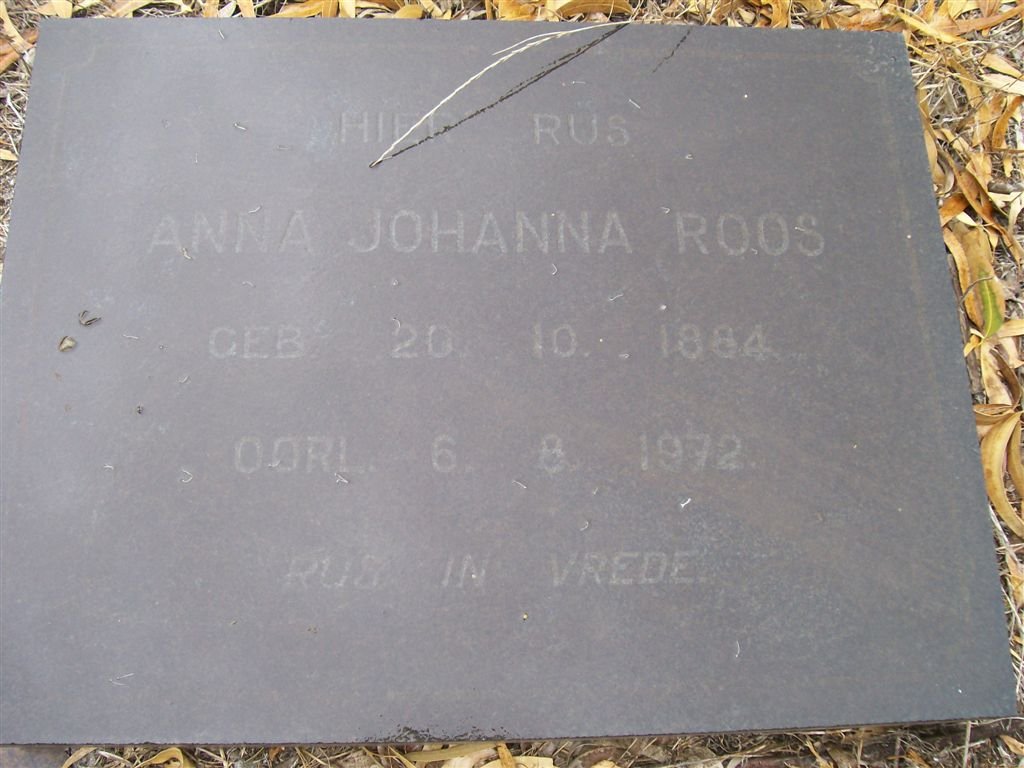 ROOS Anna Johanna 1884-1972