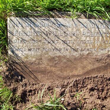 ROBERTSON Ernest William -1921