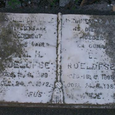 ROELOFSE ?.M. 1899-1972 &amp; E. 1899-1987