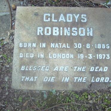 ROBINSON Gladys 1885-1973