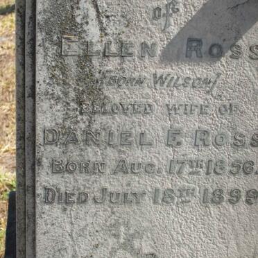 ROSS Ellen nee WILSON 1856-1899