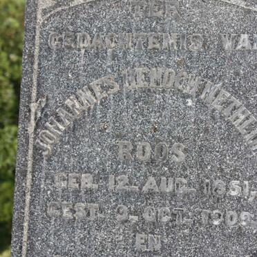 ROOS Johannes Henoch Neetling  1851-1909