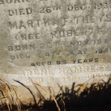 ROBERTS :: THEYS :: HAMBLEY 