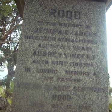 ROOD Joseph Charles :: ROOD Aubrey Vincent :: ROOD Victor Claude Septimus -1963