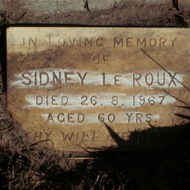 ROUX Sidney, le  -1967 