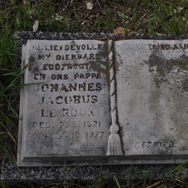 ROUX Johannes Jacobus, le 1921-1977