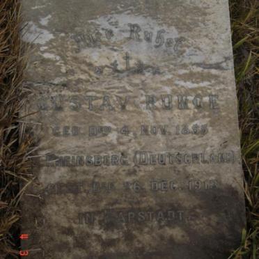 RUNGE Gustav 1855-1913