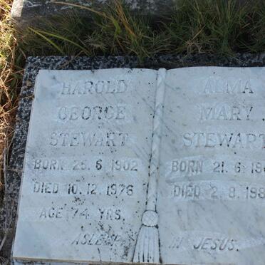 STEWART Harold George 1902-1976 &amp; Alma Mary 1902-1983