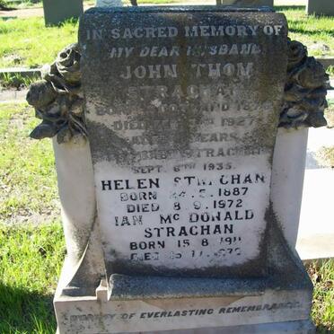 STRACHAN John Thom 1878-1927 &amp; Helen 1887-1972 :: STRACHAN Ian McDonald 1911-1979