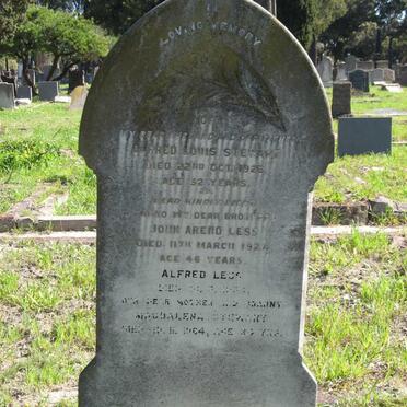 STEWART Alfred Louis -1926 :: LESS John Arend -1927 :: LESS Alfred -1934 :: STEWART Magdalena -1964