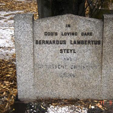 STEYL Bernardus Lambertus  &amp; Gerbrecht Christina