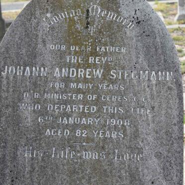 STEGMANN Johann Andrew -1908