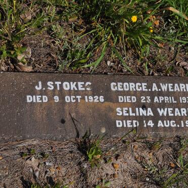 STOKES J. -1926 :: WEARNE George A. -1931 :: WEARNE Selina -1938