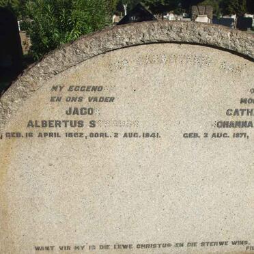 STRAUSS Jaco Albertus 1862-1941 &amp; Catharina Johanna 1871-1952