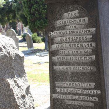 STEGMANN Bernardus Zibee 1854-1905 :: STEGMANN Margaretha Johanna -1934