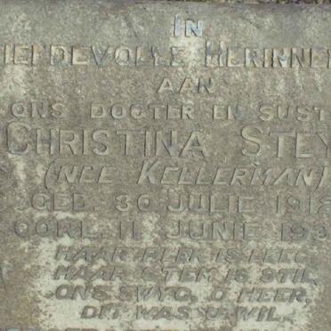 STEYN Christina nee KELLERMAN 1912-1935