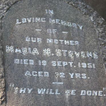 STEVENS Maria M. -1951
