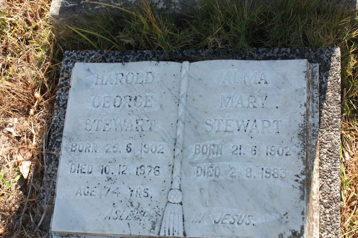 STEWART Harold George 1902-1976 &amp; Alma Mary 1902-1983